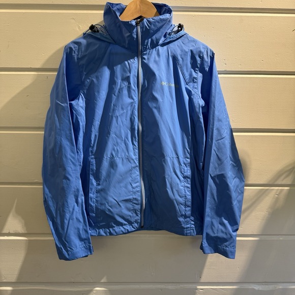 Columbia WL0127 Switchback III Women's Lightweight Raincoat Blue Jacket Size M - Picture 3 of 11